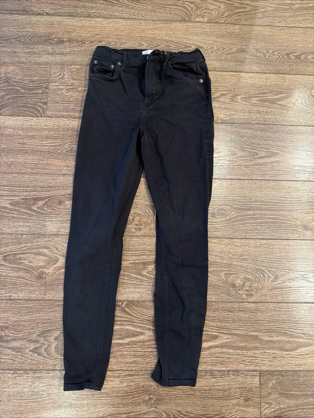 Reformation Black Skinny High-Rise Jeans